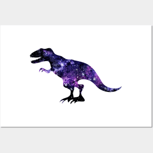 Starry Dinosaur Posters and Art